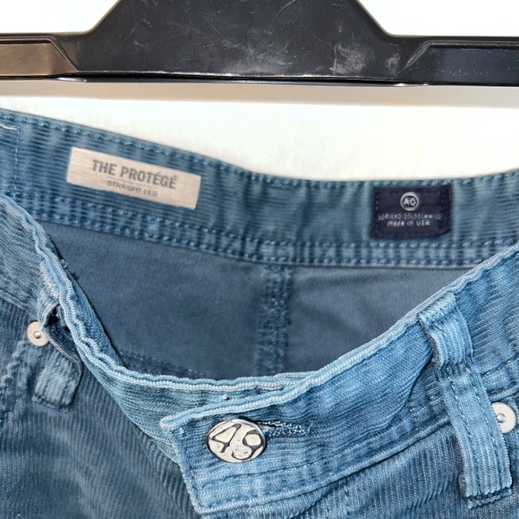 AG Adriano Goldschmied - Mens 34 Protege Straight Cut-Off Shorts - Blue Corduroy - Picture 3 of 8